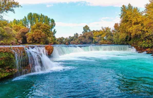 Picture waterfall, turkey, Antalya, Manavgat