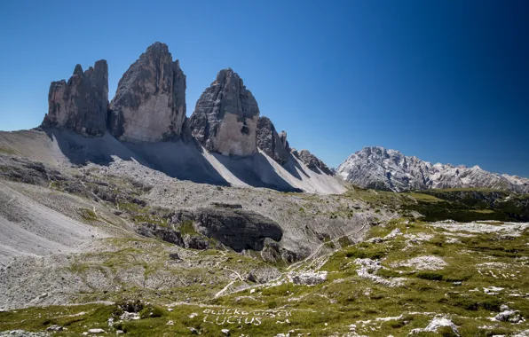 Picture mountains, Italy, Tre Cime di Lavaredo