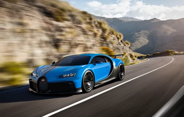 Picture speed, Bugatti, hypercar, Chiron, 2020, Pur Sport