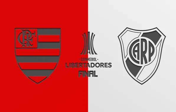 Picture wallpaper, sport, logo, football, Final, River Plate, Flamengo, Flamengo vs River Plate, Copa Libertadores