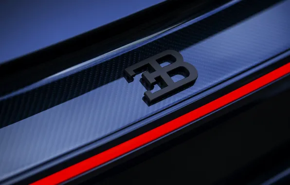 Picture logo, Bugatti, supercar, emblem, Sport, hypercar, Chiron, 2019, 110 ans Bugatti