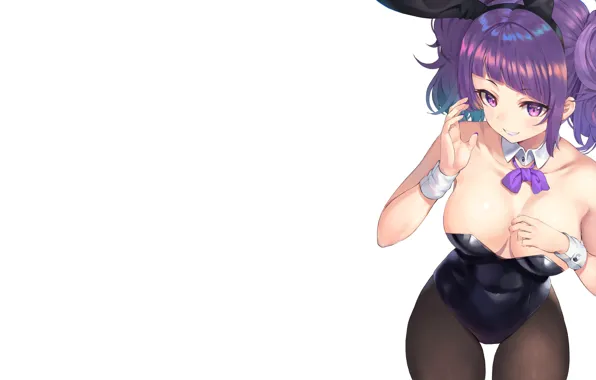 Picture sexy, Purple, girls, anime, bunny, bunny girl, tight outfit