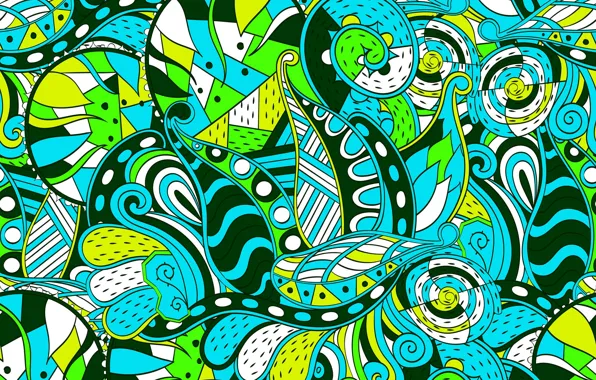 Picture yellow, background, blue, pattern, black, texture, green, texture, background, pattern, Paisley