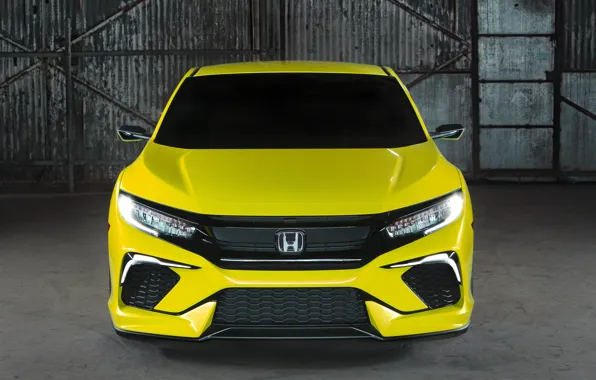 Picture coupe, Honda, front view, 2015, Civic Concept