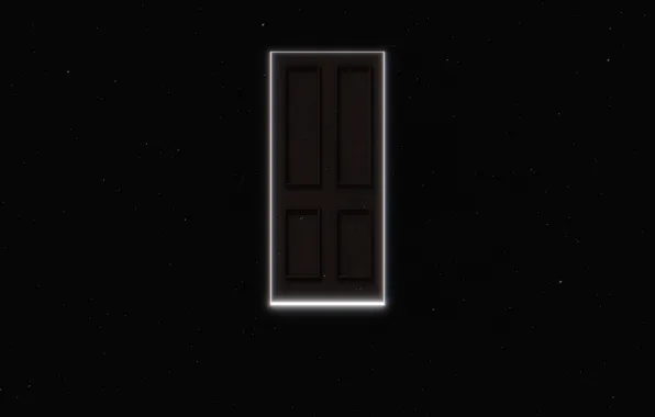 Picture space, glow, stars, the portal, the door, space, portal, glow, stars, door