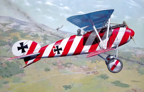 Picture Germany, Fighter, Biplane, The German Empire, Air forces, Fighter-scout, Albatros D. III