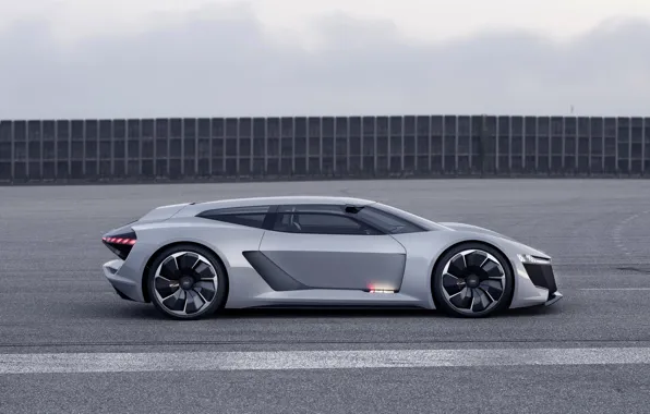 Picture road, grey, Audi, profile, 2018, PB18 e-tron Concept
