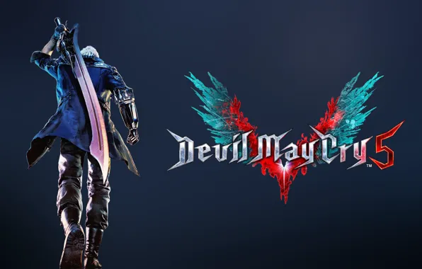 Picture weapons, sword, guy, Devil May Cry 5
