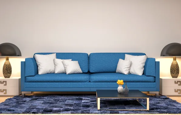Picture design, sofa, interior, pillow, modern