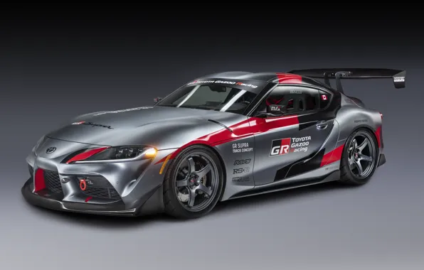 Picture auto, grey, background, coupe, Toyota, 2020, GR Supra Track Concept