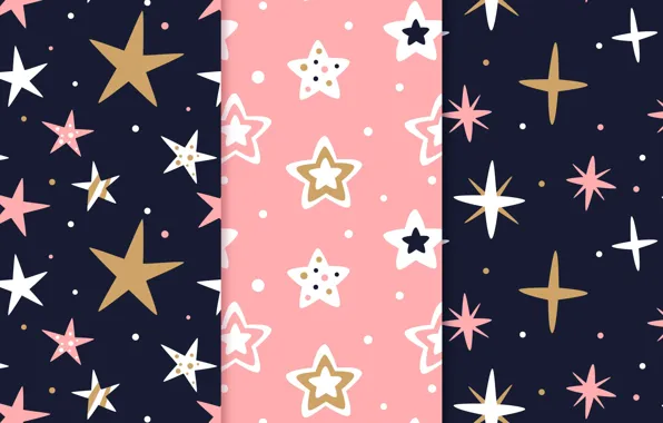Picture stars, background, pink, black, pattern, stars, Background