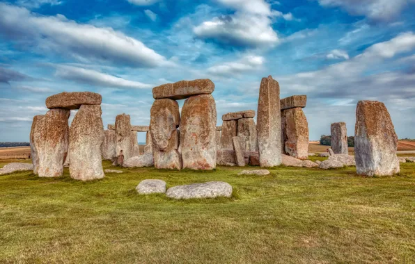 Picture stones, England, Stonehenge, megaliths
