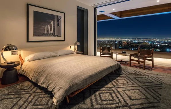 Picture design, style, room, interior, megapolis, bedroom, Los Angeles, North Stanley