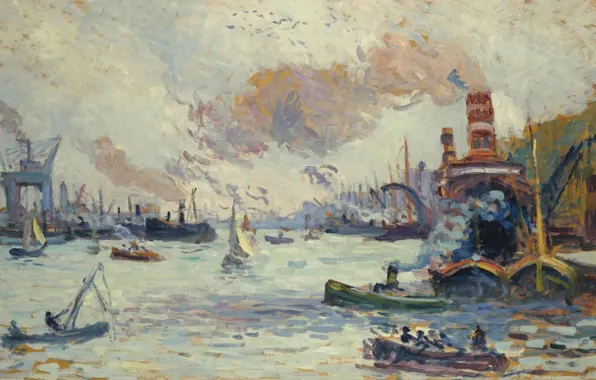 Picture picture, seascape, 1908, Rotterdam, Maximilien Luce, Maximilien Luce