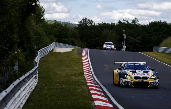 Picture lawn, coupe, BMW, the fence, Speedway, 2019, M6 GT3
