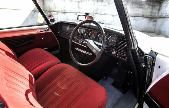 Picture Red, Salon, The wheel, Interior, Citroën DS, Front panel