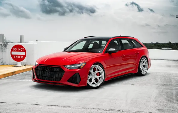 Picture Audi, Sky, RED, Before, RS6, VAG