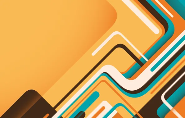 Picture line, orange, background, vector, geometry, background