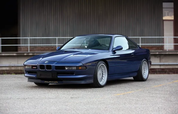 Picture BMW, Blue, Front, Coupe, Side, Alpina, BMW 8, BMW 8 Series, B12, B12 5.7, Front …