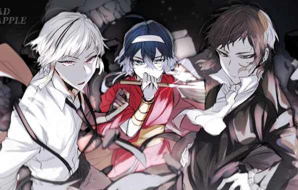 Picture girl, guys, Bungou Stray Dogs, Stray Dogs: A Literary Genius