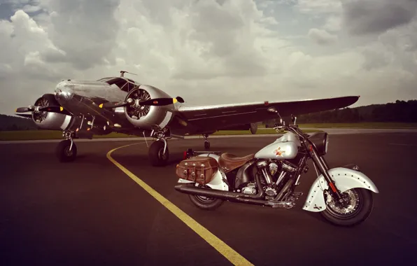 Picture Indian, Aircraft, Motorcycle