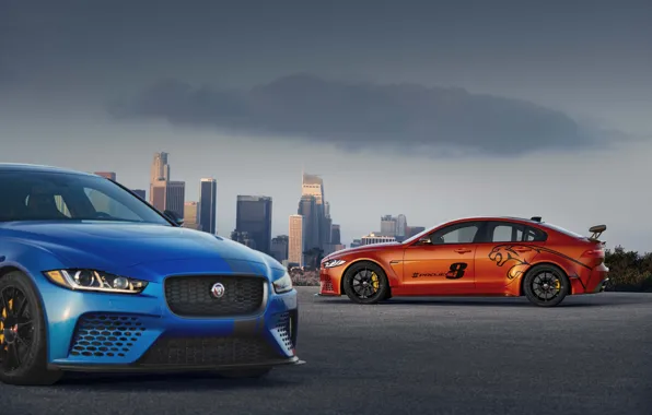 Picture Jaguar, Orange, Blue, XE, SV Project 8