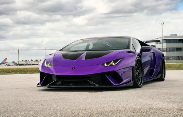 Picture Lamborghini, Sky, Purple, VAG, Performante, Huracan