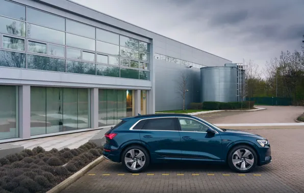 Picture Audi, Parking, E-Tron, 2019, UK version