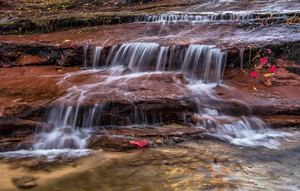 Picture rocks, waterfall, stream