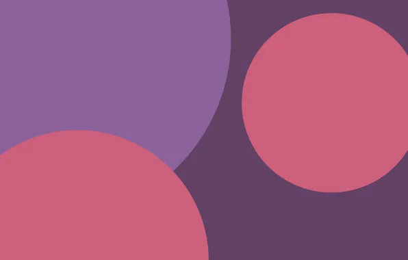 Picture purple, circles, pink, flat