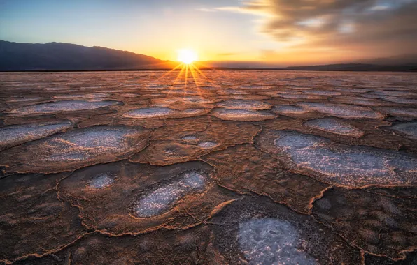 Picture nature, Death Valley National Park, Salt Flats