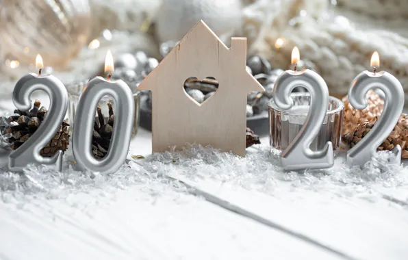 Picture decoration, candles, Christmas, New year, christmas, new year, vintage, winter, merry, decoration, candle, cozy, 2022