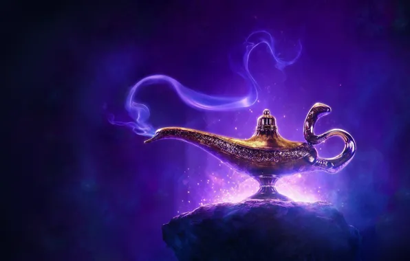 Picture lamp, Aladdin, Genie