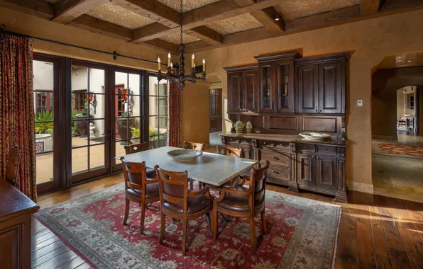 Picture design, Villa, interior, AZ, dining room, colonial style, Scottsdal