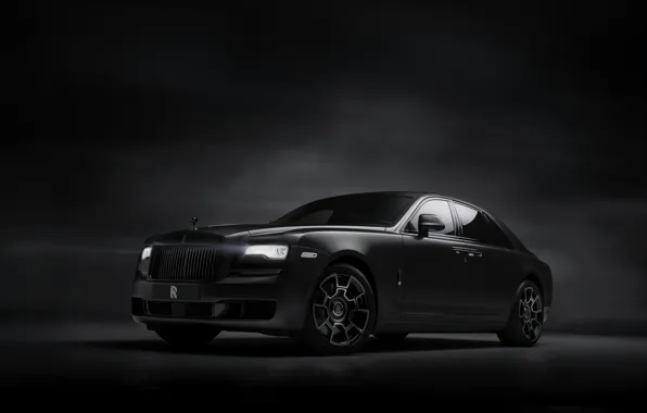 Picture background, Rolls-Royce, Ghost, dark, Black Badge, 2019