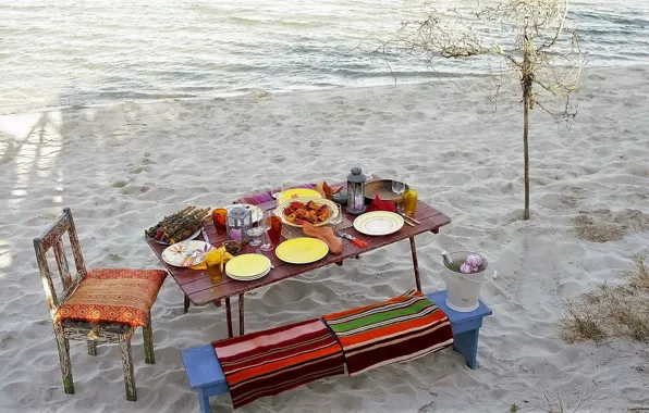 Picture Beach, Sand, Food, Moods, Picnic on the Beach