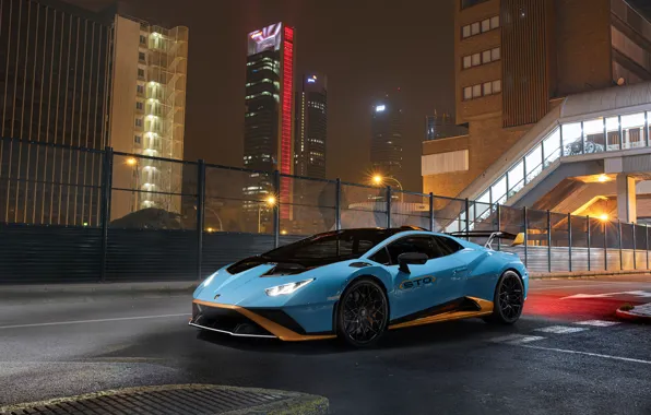 Picture Lamborghini, Light, Blue, Coupe, Metallic