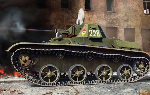 Picture USSR, The red army, Soviet light tank, T-60, armored forces, Vladimir Booth, Soviet Light Tank