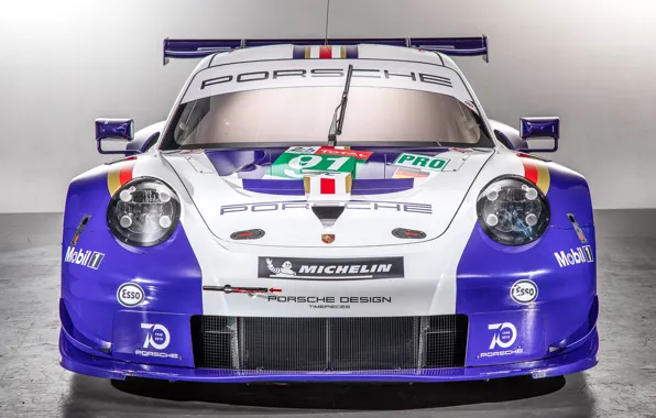 Picture 911, Porsche, racing car, front view, RSR, 2018