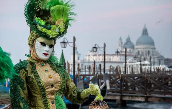 Picture Italy, Venice, carnival, costumes, 2015