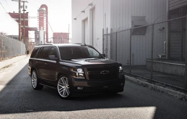 Picture Chevrolet, Black, Lights, American, Tahoe, Sight