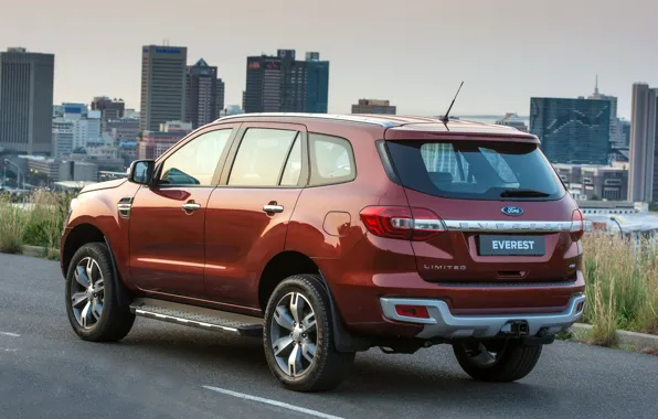 Picture asphalt, the city, Ford, Everest, Limited, 4WD, 2015