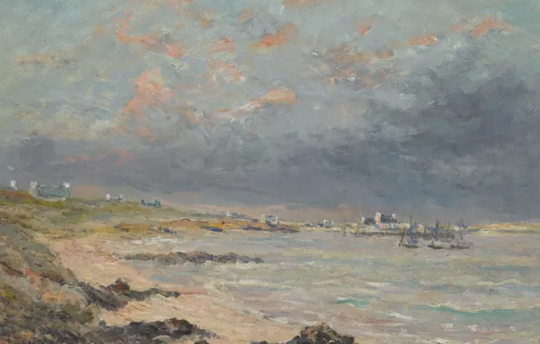 Picture landscape, picture, 1903, Maxime Maufra, Maxim Mora, Storm in Kerosene