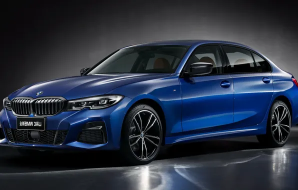 Picture machine, background, BMW, sedan, front, blue, blue, wheel, BMW M3, BMW 3 Series M Sport