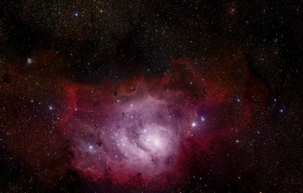 Picture Stars, Nebula, NGC 6523, Messier 8, Constellation of Sagittarius, Emission nebula, H II region, The …