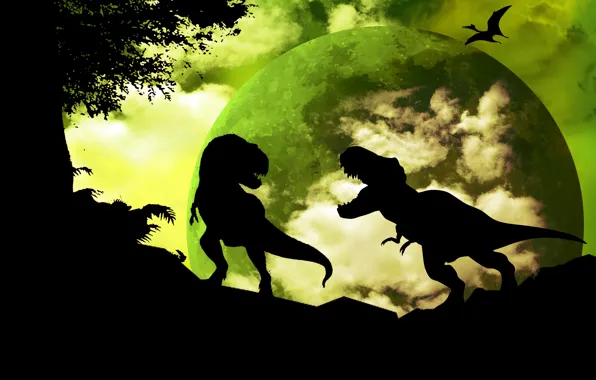 Picture silhouette, dino, dinosaur