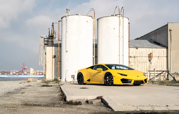 Picture Lamborghini, Yellow, Huracan