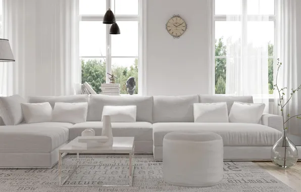 Picture design, sofa, interior, living room