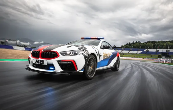 Picture the sky, clouds, MotoGP, Safety Car, BMW M8, F92