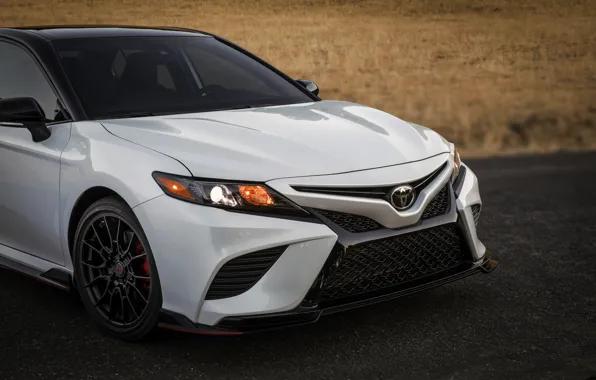Picture white, before, Toyota, sedan, TRD, Camry, 2020